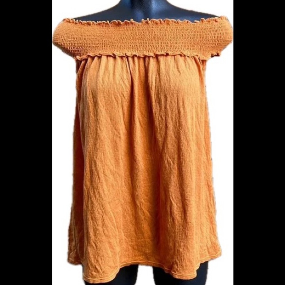 Womens Max Studio orange top